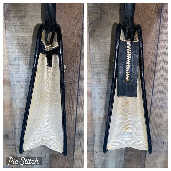 ENID COLLINS OF TEXAS FLOWER BASKET PURSE HANDBAG JEWEL BOKAY BLACK BAG Vintage - Picture 10 of 13